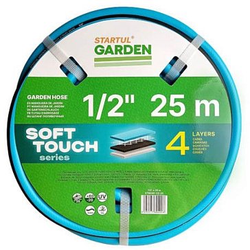 Изображение товара Шланг поливочный Startul GARDEN SOFT TOUCH ST6040-1/2-25, 1/2" 25м