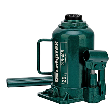 Изображение товара Гидравлический бутылочный домкрат Сибртех 50809 20 тонн 215-405 мм