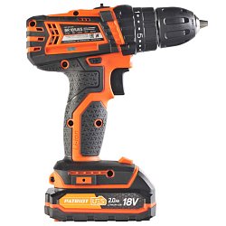 Аккумуляторная дрель-шуруповерт Patriot BR 181UES 180201481 (макс диаметр сверления металла 8 мм)