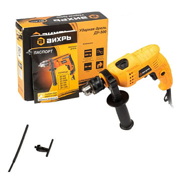 Изображение товара Дрель ударная Вихрь ДУ-500 500 Вт с ключевым патроном 13 мм