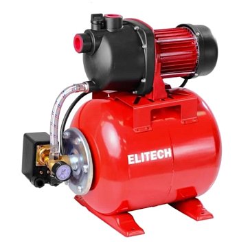 Изображение товара Станция насосная Elitech САВ 800-19П 205651, 800 Вт, 50 л/мин, макс напор 40 м