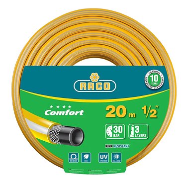 Изображение товара Поливочный шланг Rасо COMFORT 40303-1/2-50 (трёхслойный, армированный, 1/2", 50 м) 