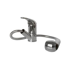 Смеситель для кухни с выдвижной лейкой Frap F6003