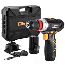 Аккумуляторная дрель-шуруповерт Deko GCD12DU3 063-4115 Li-Ion. в кейсе