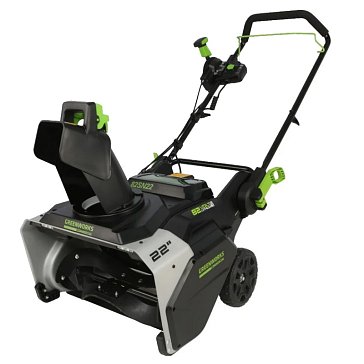 Изображение товара Аккумуляторный снегоуборщик Greenworks VT бесщеточный для дома и дачи