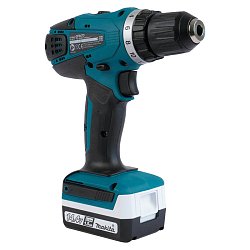 Аккумуляторная дрель-шуруповерт Makita DF347DWE (2 батареи, max диаметр сверления дерева 25 мм)