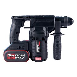 Перфоратор аккумуляторный Kress KU388, бесщеточный, 20В, 4Ач х2, кейс