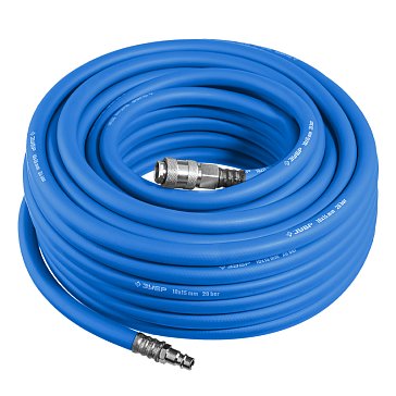 Изображение товара Воздушный шланг с фитингами Зубр Профессионал 6481-15 15 м 20 бар