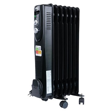 Изображение товара Масляный обогреватель Ballu BOH/CL-07BRN black (мощность 1500 Вт, 7 секций, механическое управление)