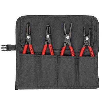 Изображение товара Набор щипцов Knipex KN-001957V01 прецизионных для внутренних и внешних стопорных колец, 4 предмета