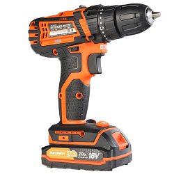 Аккумуляторная дрель-шуруповерт Patriot BR 181UES 180201481 (макс диаметр сверления металла 8 мм)