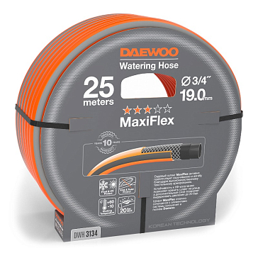 Изображение товара Шланг Daewoo MaxiFlex DWH 3134 армированный 25м 3/4 дюйма защита от давлений
