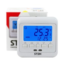 Терморегулятор с встроенным датчиком температуры воздуха Stem Energy SET 08 программируемый