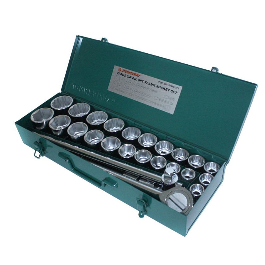 Набор головок торцевых дюймовых Jonnesway S04H6327S (3/4"DR, 7/8"-2", количество предметов 27) в Иваново