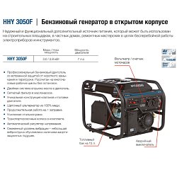 Бензиновый генератор Hyundai HHY 3050F