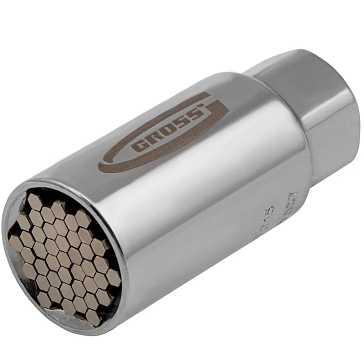 Изображение товара Головка торцевая многоразмерная Gross 13191, 6-21 мм, хромированная