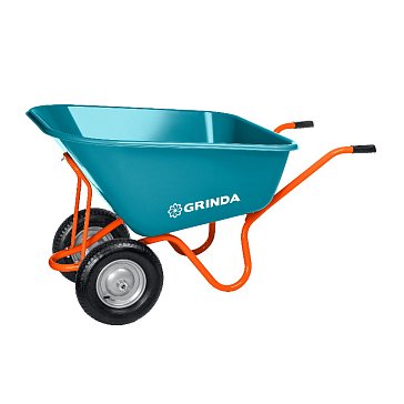 Изображение товара Тачка садовая Grinda GP-1 PROLine 260 л 120 кг двухколесная на пневматике