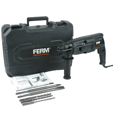 Изображение товара Перфоратор SDS-Plus Ferm Industrial HDM1038P, 800 Вт, 2.7 Дж