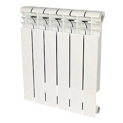 Радиатор биметаллический Rommer Profi BM 500 BI500-80-80-150 RBM-1210-050006, 6 секций (RAL9016)