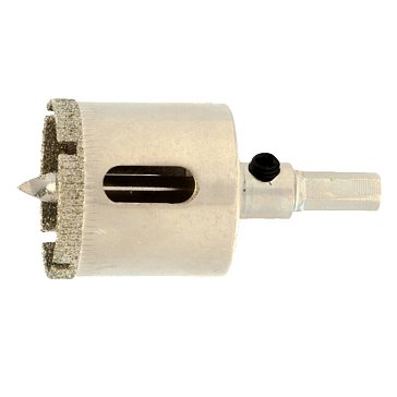 Изображение товара Сверло по керамической плитке и стеклу Сибртех 72716, 30 х 55 мм, 6 гр.хв-к, с центр. сверлом