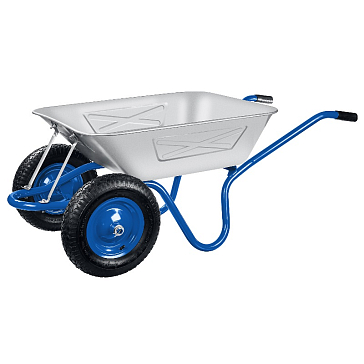 Изображение товара Строительная тачка Зубр ПТ-350 39913 двухколесная усиленная