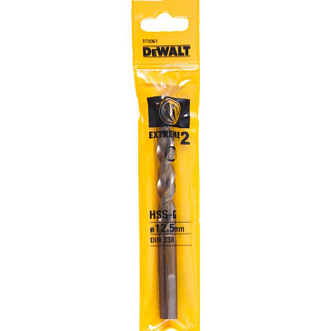 Изображение товара Сверло по металлу DeWalt Extreme 2 DT5061-QZ, HSS-G, 12.5х151х98 мм