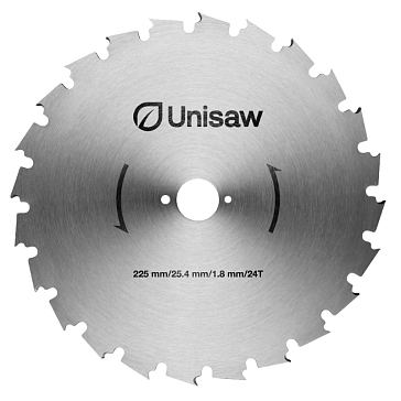 Изображение товара Диск для триммера Unisaw SPRO-05124 24Т 225мм/25.4мм, углеродистая сталь