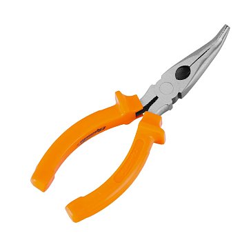 Изображение товара Длинногубцы изогнутые Matrix Classic 17411, 160 мм, шлифованные, пластмассовые рукоятки