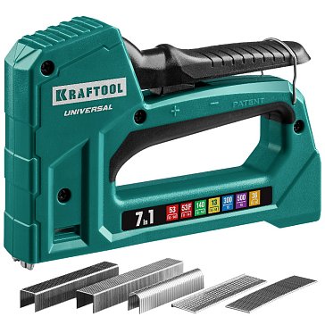 Изображение товара Степлер универсальный лёгкий Kraftool Universal 31524, 7 в 1