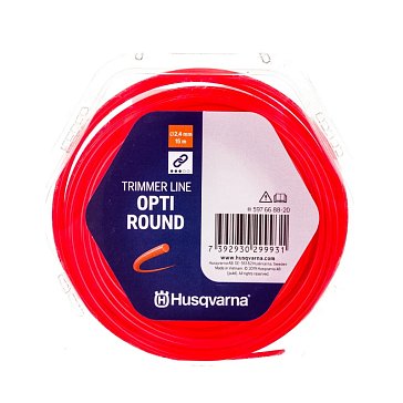 Изображение товара Корд триммерный круглый Husqvarna Opti 5976688-20, 2,4 мм/15 м 