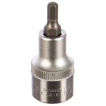 Изображение товара Головка торцевая Jonnesway S09H405 5 мм 1/2" HEX Изображение товара Головка торцевая Jonnesway S09H405 5 мм 1/2" HEX