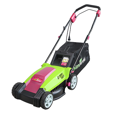 Изображение товара Газонокосилка электрическая Monferme 25187M (объем травосборника 40 л, ширина скашивания 35 см, вес 12.78 кг)