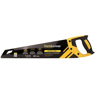 Изображение товара Ножовка по дереву Hanskonner HK1060-01-4511 450 мм, SK5, 3D зуб