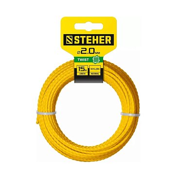 Изображение товара Леска для триммера Steher 75020-2.0 витой квадрат, 2.0 мм, 15 м