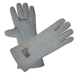 Спилковые краги РосМарка, пятипалые, без подкладки (пара)