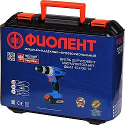 Аккумуляторная дрель-шуруповерт Фиолент ДША1-10-РЭ5-14В (напряжение 14.4 v, тип li-ion)