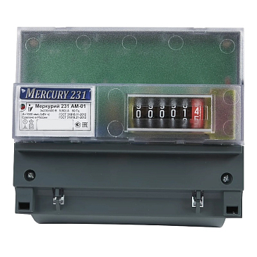 Изображение товара Счетчик электрический Инкотекс Меркурий 231 AM-01 00000032430 82412 (3Ф, мех. экран, 5-60А)