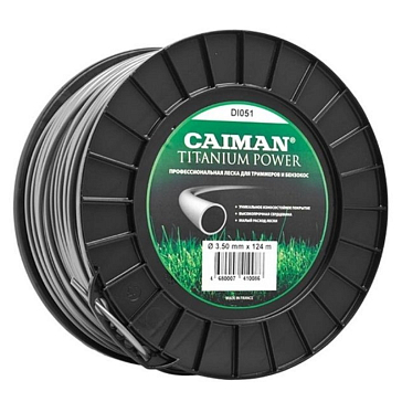 Изображение товара Леска для триммера Caiman Pro DI051 3.5 мм, круглая, 124 м, серый