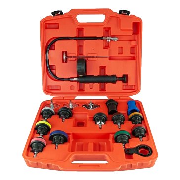 Изображение товара Набор для тестирования герметичности системы охлаждения Thorvik RPTS18 052891, 18 предметов