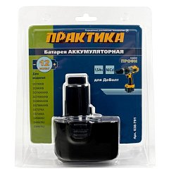 Аккумулятор Практика для DeWalt 12 В, 1.5 Ач NiCd блистер 038-791