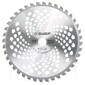 Изображение товара Нож для триммера Зубр НТТ-40 71150 255 мм 40 зубьев