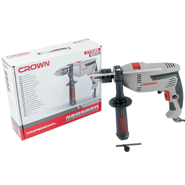 Изображение товара Дрель ударная Crown CT10128 600 Вт с ключевым патроном и реверсом