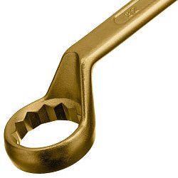 Ключ накидной Сибртех 14638, 30 х 32 мм, желтый цинк