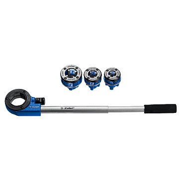 Изображение товара Набор клуппов Зубр №3 28270-H3_z01 с трещоткой для труб 1/2 3/4 1 дюйм