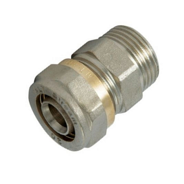 Изображение товара Муфта Altstream 002020602, латунь, наружная резьба, для металлопластиковых труб