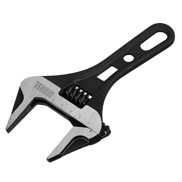 Изображение товара Ключ разводной Denzel 15754, 185 мм, CrV, кованый, укороченная рукоятка