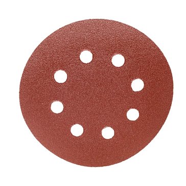 Изображение товара Шлифлист Gepard GP5001-120 125мм 8 отверстий для дерева металла пластика 5шт