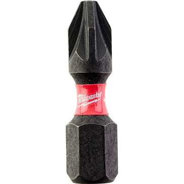 Изображение товара Набор бит Milwaukee Shockwave PZ2 25мм 2 шт. ударостойкие магнитные
