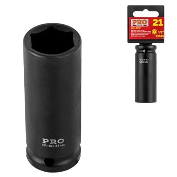 Изображение товара Головка ударная Pro Startul PRO-30121 21 мм глубокая 1/2"
