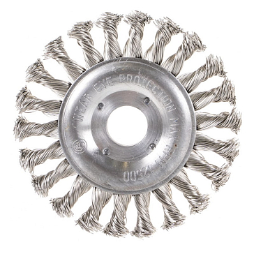 Изображение товара Щетка для УШМ цилиндрическая Жгутовая ПрофОснастка №567 125 мм